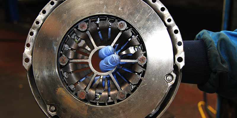 close up of a typical clutch pressure plate this one being for a ford