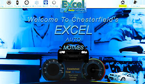 excels new web site home page screen shot