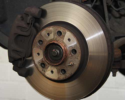 bmw brakes being checked by our brakes specialist