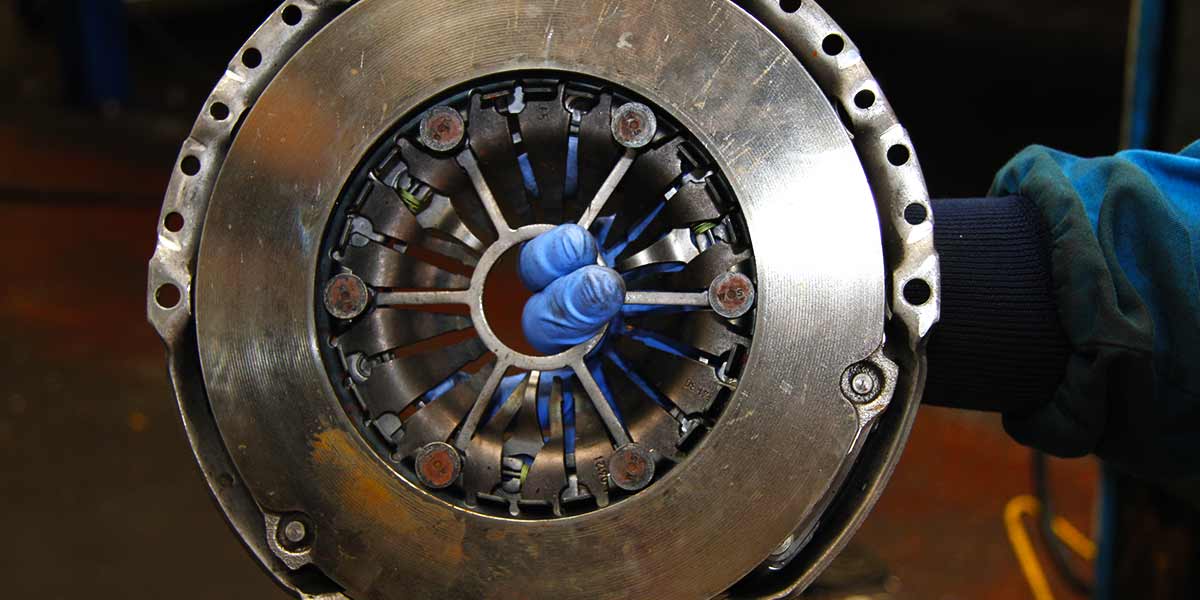 close up of a typical clutch pressure plate this one being for a ford