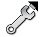 animated spinning car servicing spanner which moves from left to center than off screen right