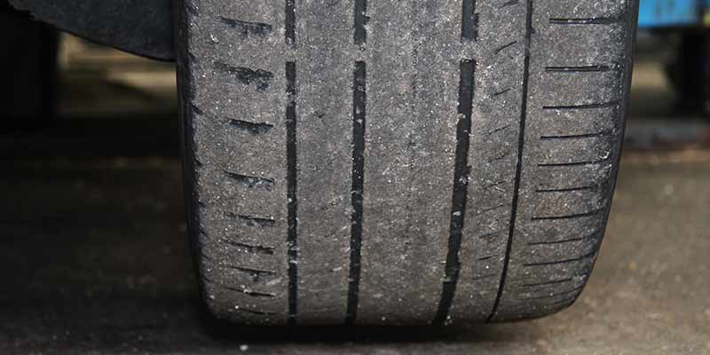 this tyre will definately get you 3 points on your license it is very bald