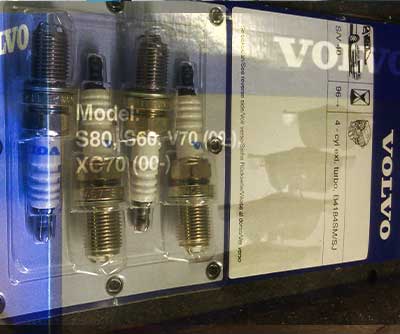 geunine volvo replacement spark plugs service parts still packaged